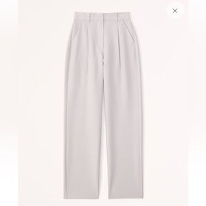 Abercrombie Curve Love Tailored Straight Pant (Light Taupe)